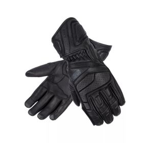 Gants de moto pour femmes en cuir noir REBELHORN HIKE II