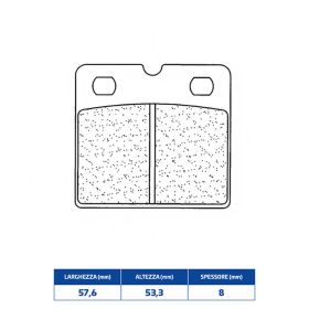 Jeu de plaquettes de frein avant CL BRAKES en matériau fritté pour BMW