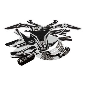 Kit grafiche deco Stage6 bianco per Honda Hm 50