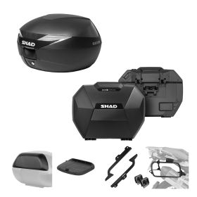 SHAD Komplettset SH39 schwarz und SH38X carbon für CFMOTO 700 MT / Adventure