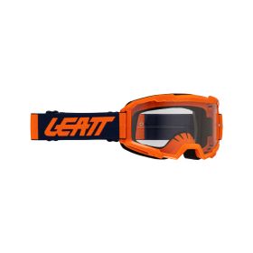Masque cross LEATT Vizion 2.5 orange bleu lentille transparente 90%