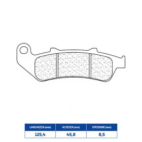 CL FREINS Jeu de plaquettes de frein arrière en composé fritté pour HONDA