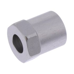 STAHLFLEX Brake Hose Connector Mobile Internal Thread Silver TYP631 3/8-24 UNF