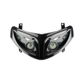 Schwarze 4x Scheinwerfermaske für Peugeot Speedfight 2