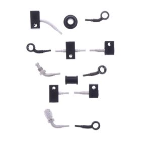 JMP 6 Stahlbremsleitungen HBF-2821-V-MBK Schwarz für Honda CB 1000 RA ABS