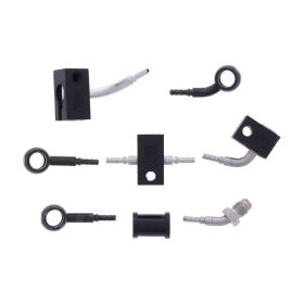 JMP 4 Stahlbremsleitungen HBF-2027-V-MBK Schwarz für Honda CBR 650 FA ABS