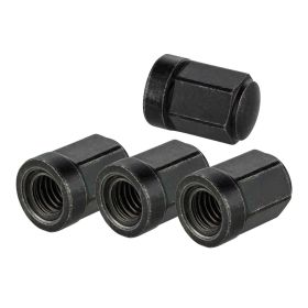 SIP 4 Wheel Rim Nuts Kit 1K M8x1.25 Black Steel for Lambretta