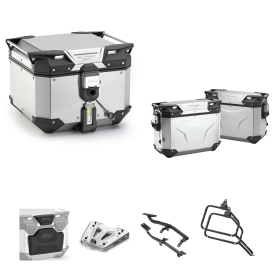 GIVI EVO SMART Gepäckkoffer-Kit Aluminium grau 42/37L für BMW