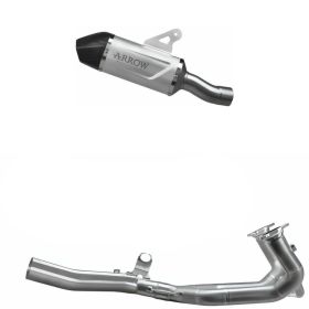 Arrow Indy Race EVO Slip-on Auspuff Aluminium mit Carby-Endkappe Sammler für BMW R 1300 GS