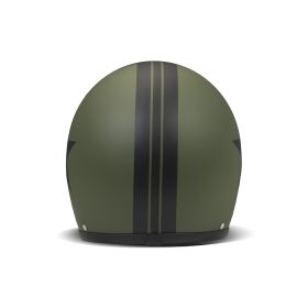 Jet Helm Cafe Racer DMD RETRO Star Grün Schwarz Matt