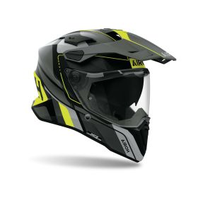 AIROH COMMANDER 2 SKIP matte yellow dual road enduro helmet