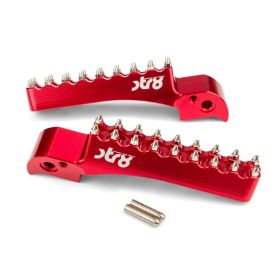 STR8 MX EVO CNC Beifahrerfußrasten Rot BETA RR 50