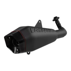 Marmitta omologata 4T REMUS inox nero/rosso per Vespa GTS/GTS Super/GTV 310ccm HPE