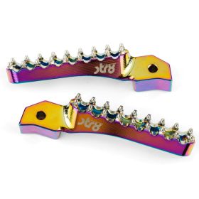 STR8 MX EVO CNC Beifahrerfußrasten Neochrome SHERCO 50