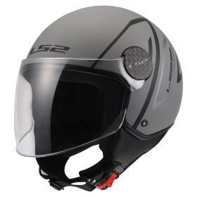 Casque jet LS2 OF558 SPHERE LUX II MINIM noir gris