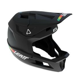 Casque de VTT intégral LEATT Gravity 1.0 en coque en polymère noire