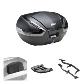 Kit bauletto GIVI V47NN TECH carbon fumè per SUZUKI GSF 600/1200 Bandit / S