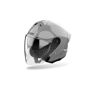 Casque Jet AIROH H 21 Gris Ciment Brillant