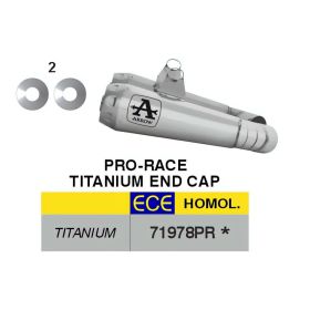 ARROW Pro-Race Titan Slip-On Auspuff genehmigt für Ducati Hypermotard 698 Mono