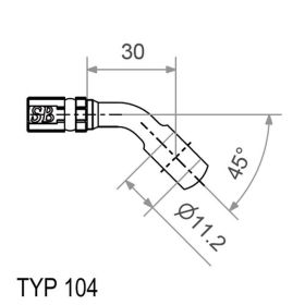 Connecteur d'anneau en argent MATTHIES TYP104 11,2 mm 45