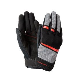TUCANO URBANO Sommerhandschuhe mit synthetischem Wildleder PENNA Handfläche schwarz/rot
