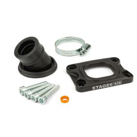 Collettore aspirazione STAGE6 360° nero per DELL ORTO/CP