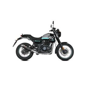 MIVV Silencieux Ovale Noir Slip-on pour ROYAL ENFIELD Scram 411