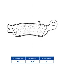 CL BRAKES 1183MX10 Bremsbelag-Paar Sinterverbindung