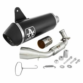 ARROW Racing Urban schwarzer Aluminium-Auspuff mit Anschluss homologiert