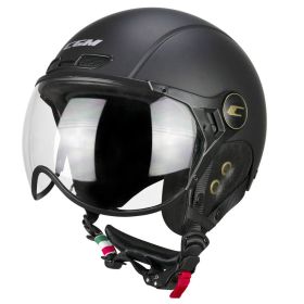 Casco Omologato Sci e E-Bike CGM 801V EBI VINTAGE Nero Opaco