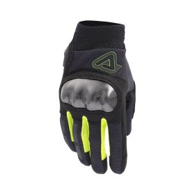 ACERBIS CE RAMSEY MY VENTED PRO Winter Motorrad Handschuhe Genehmigt Schwarz Gelb