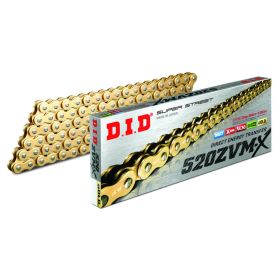 DID X-Ring ZVMX offene Kette 126 Glieder 520 Gold Nietverschluss