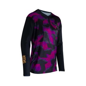 LEATT Gravity 3.0 MTB Trikot Lila Langarm Recyceltes IceYarn Material