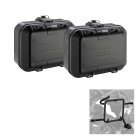 GIVI DOLOMITI Seitenkoffer-Kit schwarz für HONDA XL 600 V Transalp