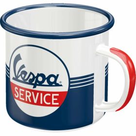 Tazza motivo Vespa Service blu/bianco/rosso