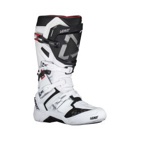 Stivali moto LEATT Moto 5.5 FlexLock bianco nero chiusura SideLock