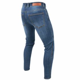 Pantalons de moto pour hommes REBELHORN CLASSIC III skinny bleu délavé
