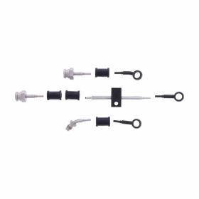 JMP 4 Bremsleitungen Stahl HBF-7046-V-MBK Schwarz für Suzuki AN 650 A