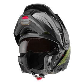 Casque Modulable SCHUBERTH E2 EXPLORER Gris Noir Vert