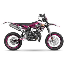 Kit de graphismes Stage6 Rose/Noir pour Sherco Sm-r 50 après 2018