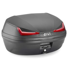 GIVI SIMPLY IV Top Case Kit CORIUM Schwarz Rot 45/13L für HONDA X-ADV
