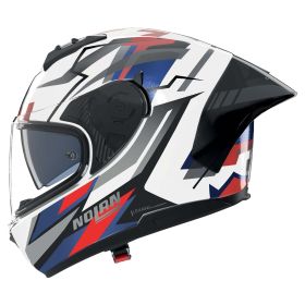 Casco integrale NOLAN N60-6 Sport Corsa 355 bianco blu rosso