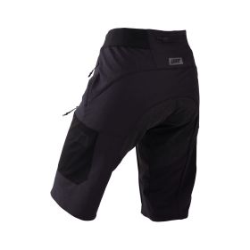 Shorts techniques de VTT pour femmes LEATT Gravity 4.0 jambes pré-courbées noires