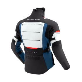 REBELHORN CUBBY V Men's Motorcycle Jacket Blue/Gray/Red