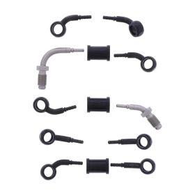 Kit de tuyaux de frein en acier JMP 5 HBF-7834-V-MBK noir pour Suzuki GSF 650