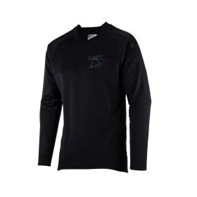 LEATT 5.0 All-Mountain MTB Trikot Langarm Schwarz Wasserdicht