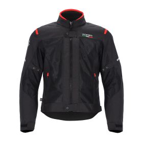 ACERBIS Dual Road Jacke Polyester straßenzugelassen rubin schwarz/rot