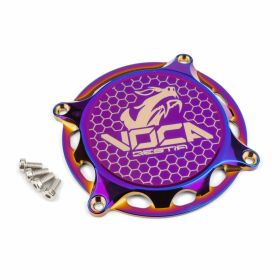VOCA RACING Aluminium CNC Zündkappenabdeckung Neochrom AM6
