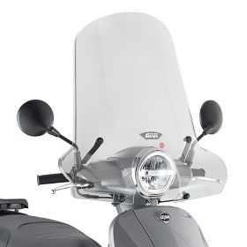 GIVI transparent windscreen 47x66cm for SYM FIDDLE