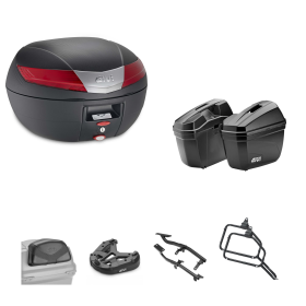 GIVI V40 Topcase E22 Gepäck Schwarz Rot 40/22L für APRILIA